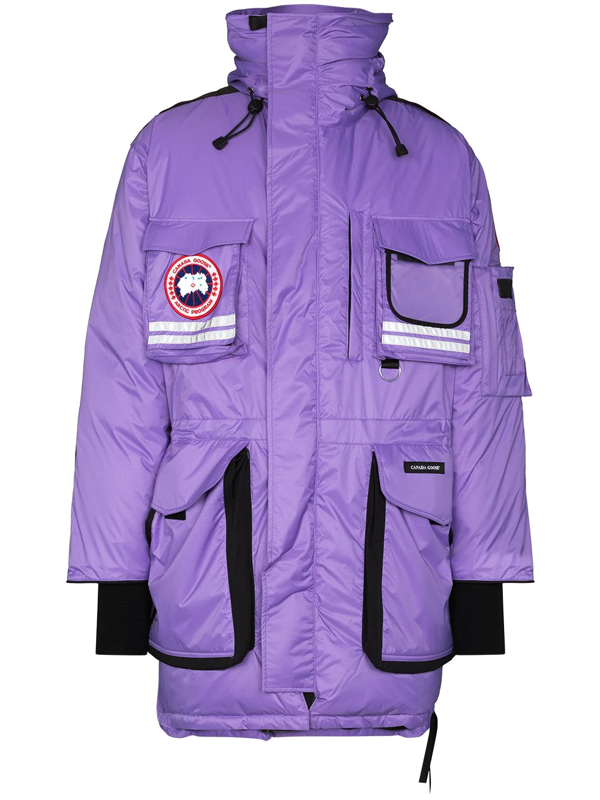 purple canada goose jacket