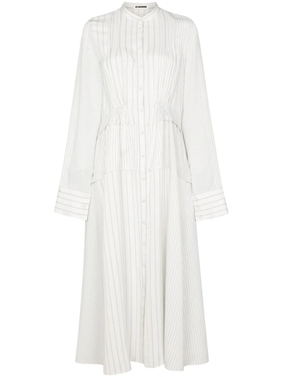 Shop Jil Sander X Browns 50 Striped Dress In White