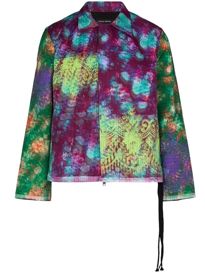 Shop Craig Green X Browns 50 Vibrating Floral Jacket In Multicolour