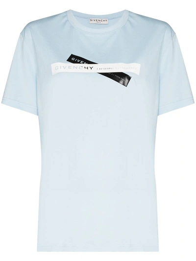 Shop Givenchy X Browns 50 Logo-print T-shirt In Blue