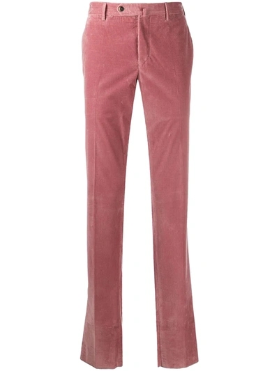 Shop Pt01 Straight-leg Corduroy Trousers In Pink