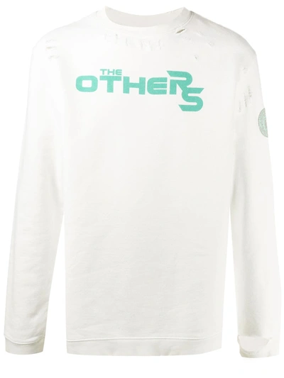 Shop Raf Simons The Others Print Sweatshirt In White