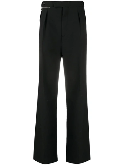 Shop Raf Simons Straight-leg Trousers In Black