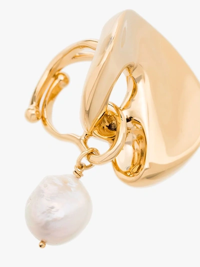 Shop Givenchy Gold Tone Cloud Cocktail Ring