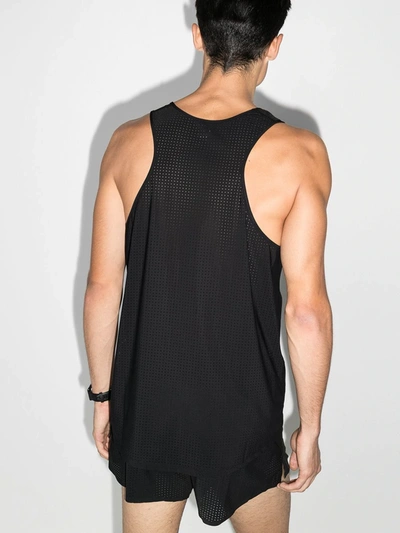 Shop Satisfy X 50 Years 1970 Perforated Race Vest In Black