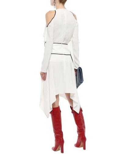 Shop Mugler Midi Skirts In White