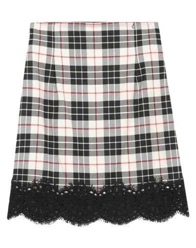 Shop Twinset Woman Mini Skirt Ivory Size 6 Wool, Polyester, Viscose, Elastane, Cotton In White