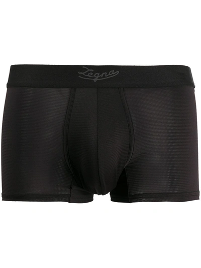 Shop Ermenegildo Zegna Classic Boxer Shorts In Black