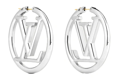 lv earrings for women logo hoops