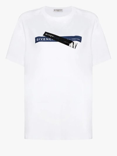 Shop Givenchy T-shirt Mit Logo-print In Weiss