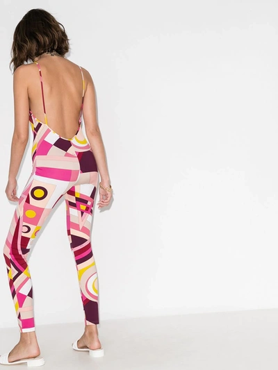 Shop Emilio Pucci X Browns 50 Astronauti Print Jumpsuit In Pink