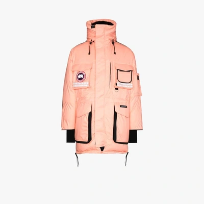 Shop Canada Goose X Browns 50 Snow Mantra Hooded Parka Coat In Orange