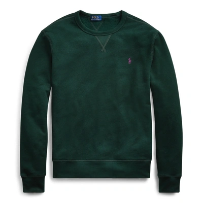 Shop Ralph Lauren The Rl Fleece Sweatshirt In College Green