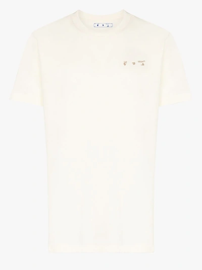 Shop Off-white X Browns 50 Cotton Logo T-shirt In Weiss