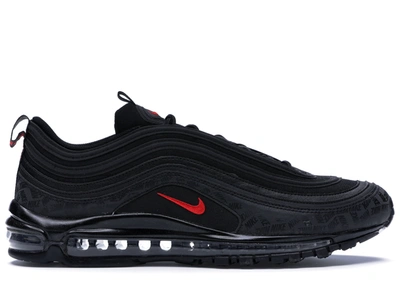 Pre-owned Nike Air Max 97 All-over Print Black Red In Black/university Red- black | ModeSens