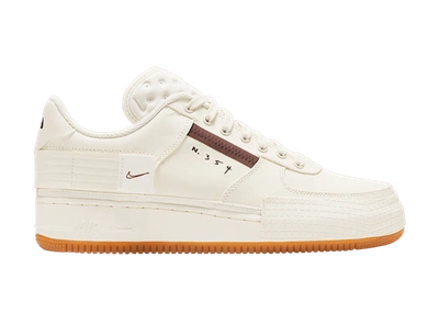 Pre-owned Nike Air Force 1 Type Sail Gum In Sail/ivory-earth Brown-gum  Medium Brown | ModeSens