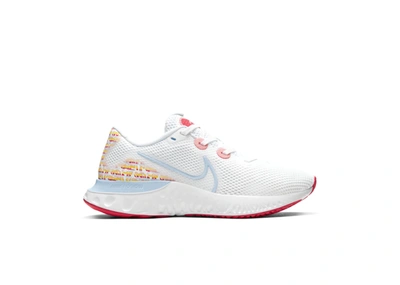 Pre-owned Nike  Renew Run White In White/track Red/washed Coral