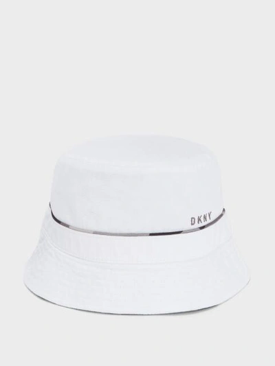Shop Dkny Men's Camo Lined Bucket Hat - In White
