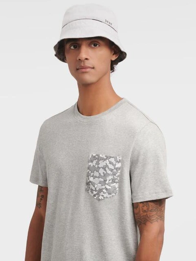 Shop Dkny Men's Camo Lined Bucket Hat - In White