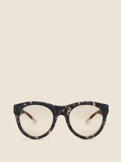 Shop Donna Karan Women's Classic Round Sunglasses - In Black Tortoise