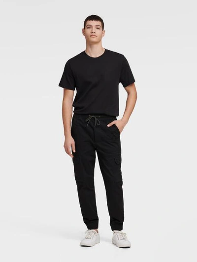 Shop Dkny Men's Cargo Woven Jogger In Olive