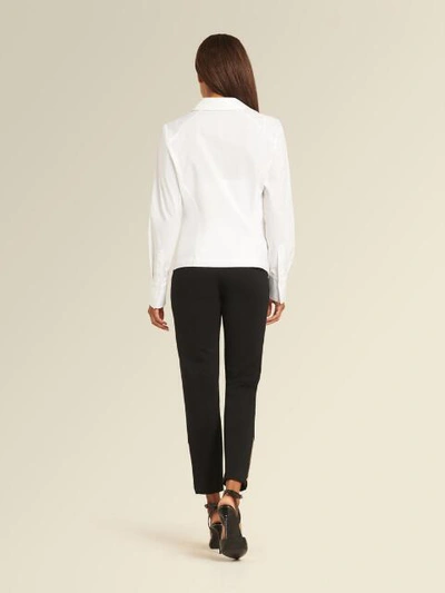 Shop Donna Karan Women's Tie Front Top - In White