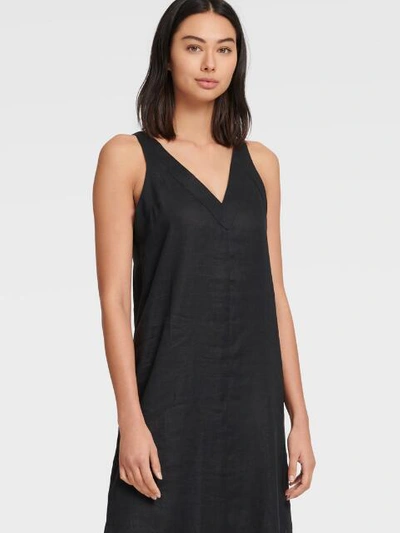 Shop Dkny Women's V-neck Maxi Dress - In Black