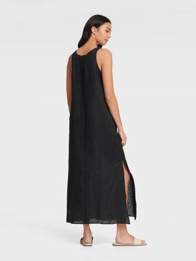 Shop Dkny Women's V-neck Maxi Dress - In Black