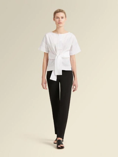 Shop Donna Karan Women's Tie Front Top - In White