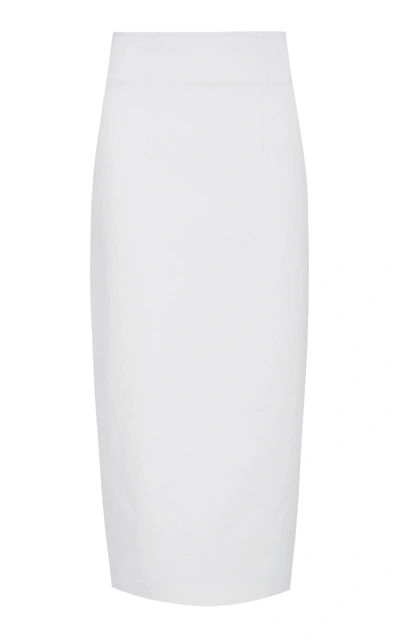 Shop Safiyaa Women's Eliza Denim Pencil Skirt In White