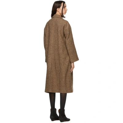 Isabel Marant Étoile Brown Ojima Double-breasted Coat In 50ca Carame