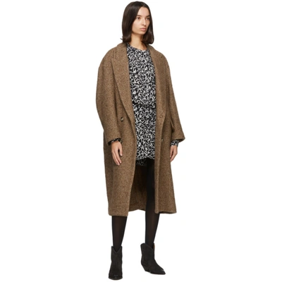 Isabel Marant Étoile Brown Ojima Double-breasted Coat In 50ca Carame