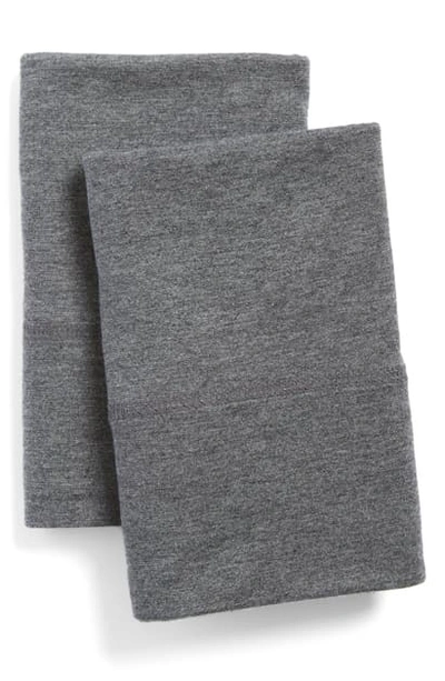 Calvin Klein Home Modern Cotton Collection Cotton & Modal Pillowcases In Charcoal