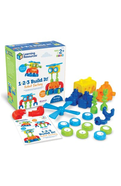 Shop Learning Resources 1 2 3 Build It Robot Factory Play Set In Multi