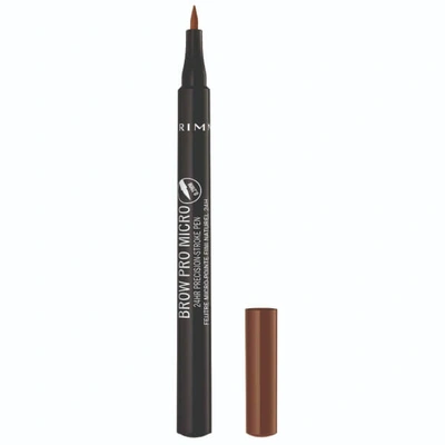 Rimmel Brow Pro Micro 24hr Precision-stroke Pen 1ml (various Shades) - 002 Honey Brown In 002 Honey Brown