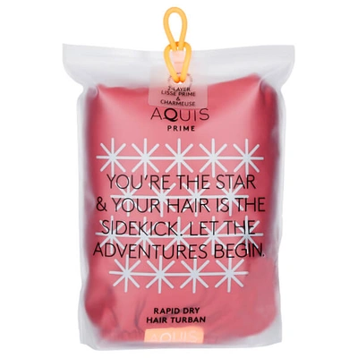 Shop Aquis Hair Turban - Ruby