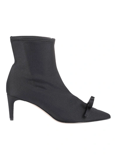 Shop Red Valentino Lycra Ankle Boots In Black