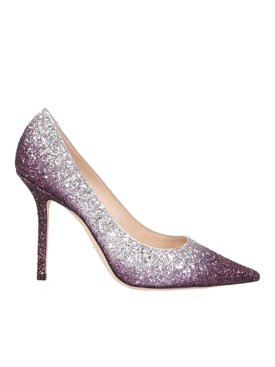 Shop Jimmy Choo Love 100 Pumps In Silver Color
