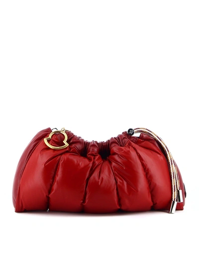 Shop Moncler Seashell Padded Bag In Red