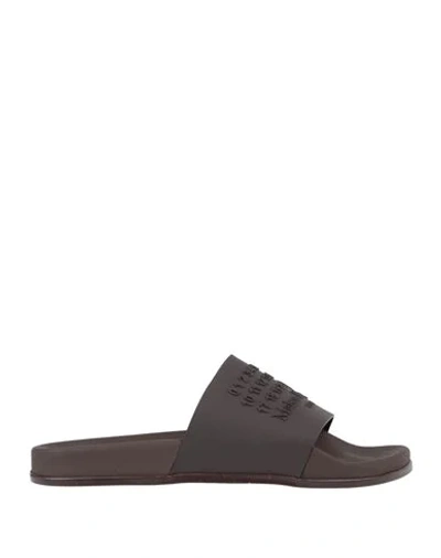 Shop Maison Margiela Sandals In Dark Brown