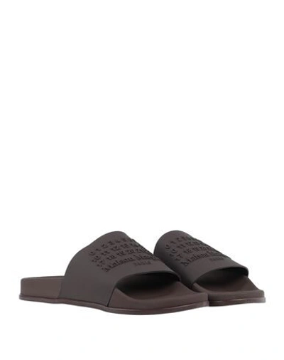 Shop Maison Margiela Sandals In Dark Brown