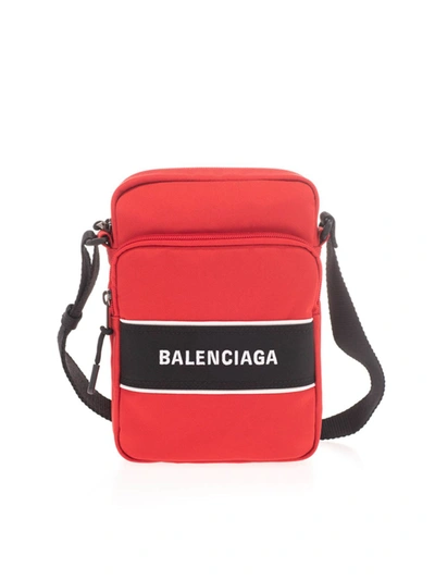 Shop Balenciaga Small Bag In Red Recycled Nylon