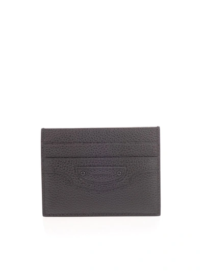 Shop Balenciaga Flat Card Holder In Black
