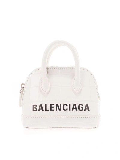 Shop Balenciaga Ville Mini Top Handle In White