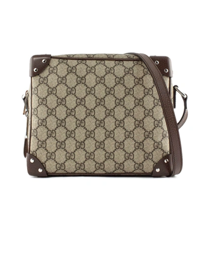 Shop Gucci Gg Shoulder Bag In Beige