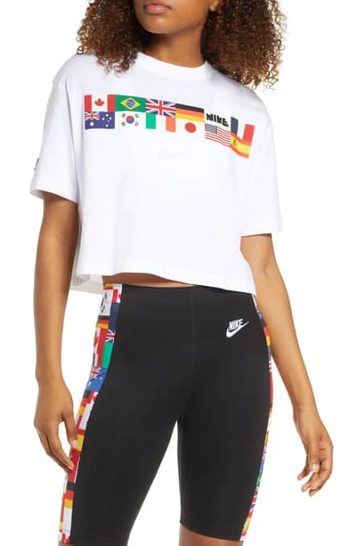 Shop Nike Sportswear Crop Top In White