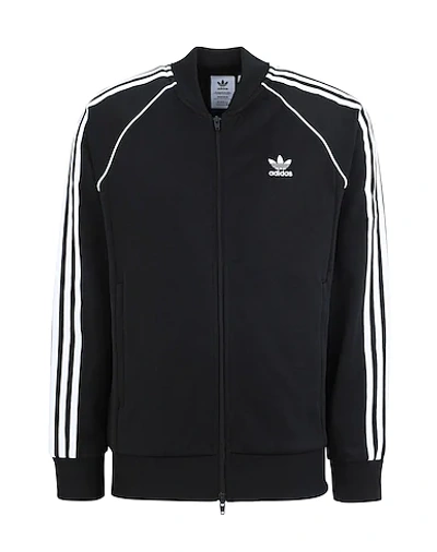 Shop Adidas Originals Sst Tt P Blue Man Sweatshirt Black Size Xs Recycled Polyester, Cotton