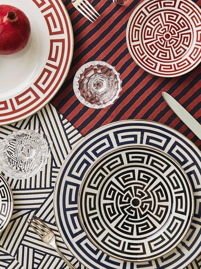 Richard Ginori Labirinto Tea Saucers (set Of 2) In Black