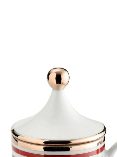 Richard Ginori Labirinto Tête À Tête Coffee Set (set Of 2) In Red