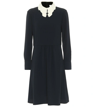 Shop Chloé Crêpe Minidress In Blue